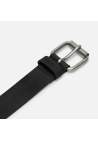 Timberland 35Mm Nubuck Belt With Vertical Black