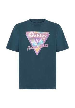 Oakley En New Retro Tee Triangle 1 0 Oil Blue