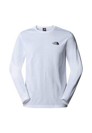 The North Face M Ls Simple Dome Tee Tnf White