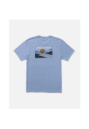 Salty Crew Reflection Ss Tee Marine Blue