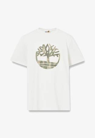 Timberland Kenn Back Camo Tree Logo Sho White