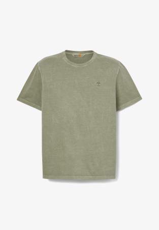 Timberland Garment Dye Short Sleev Dark Green