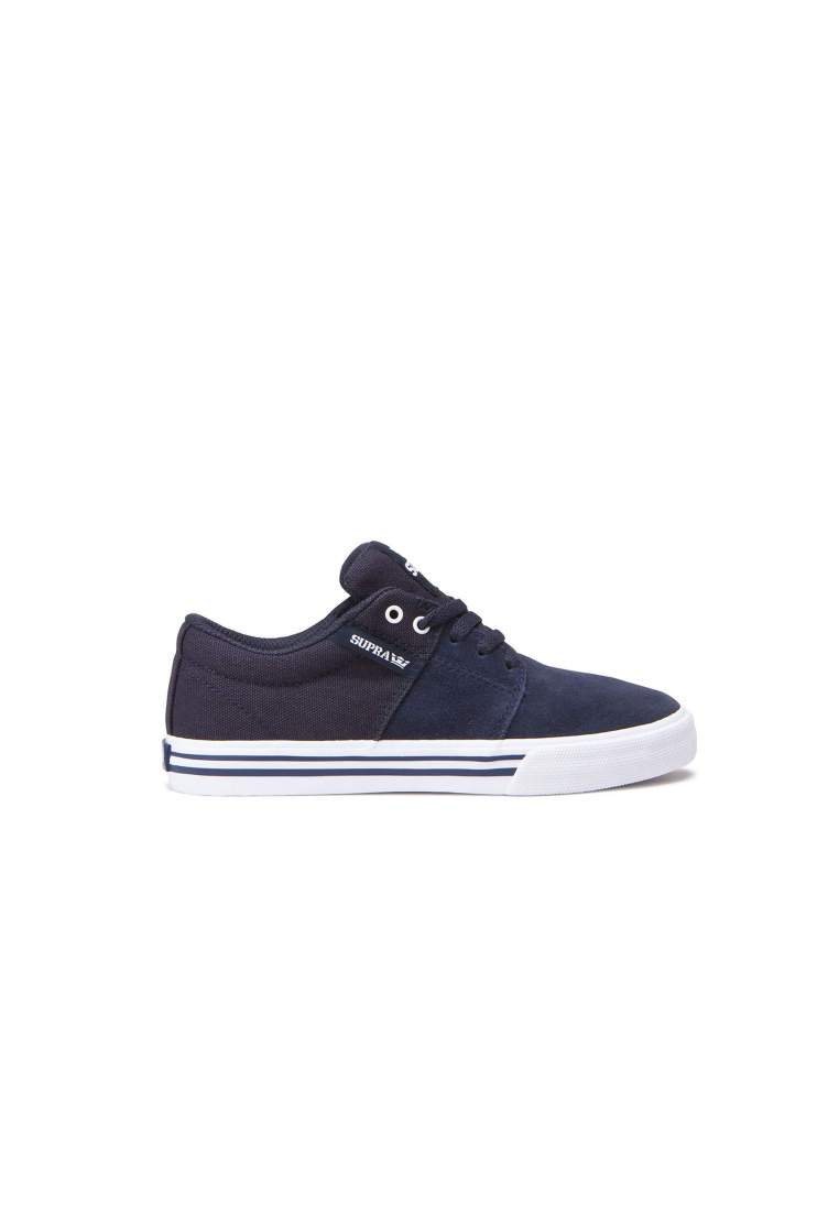 supra stacks vulc ii navy white