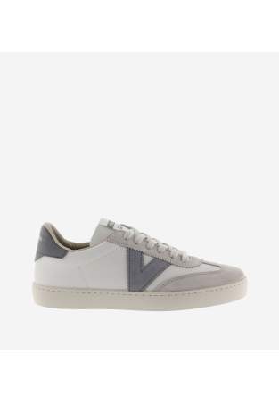 Victoria Berlín Ciclista Effet Cuir & Cuir Fendu Gris