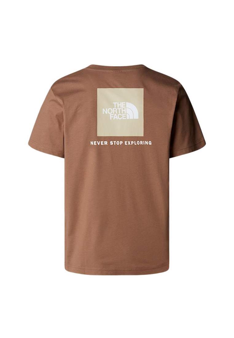 The North Face M Ss Box Nse Tee Latte Gravel