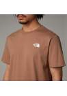 The North Face M Ss Box Nse Tee Latte Gravel