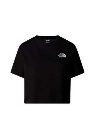 The North Face W Simple Dome Cropped Slim Tee Tnf Black