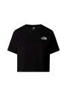 The North Face W Simple Dome Cropped Slim Tee Tnf Black