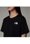 The North Face W Simple Dome Cropped Slim Tee Tnf Black