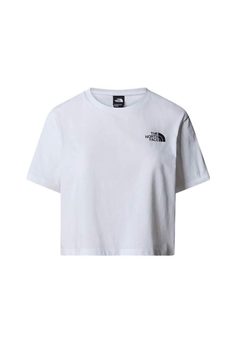 The North Face W Simple Dome Cropped Slim Tee Tnf White