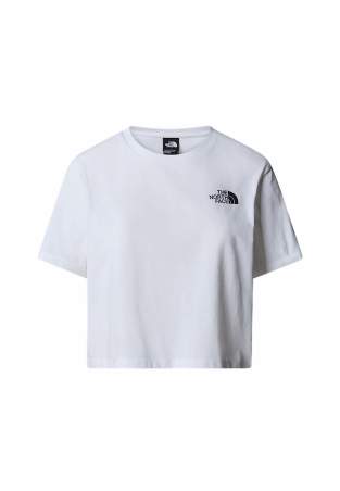 The North Face W Simple Dome Cropped Slim Tee Tnf White