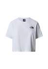 The North Face W Simple Dome Cropped Slim Tee Tnf White