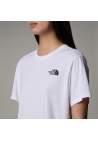 The North Face W Simple Dome Cropped Slim Tee Tnf White