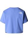 The North Face W Simple Dome Cropped Slim Tee Vistula Blue