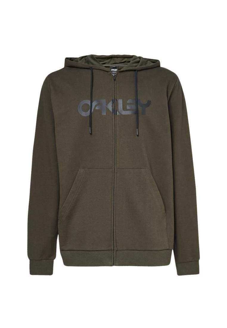 Oakley Teddy Full Zip Hoodie New Dark Brush Black