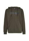 Oakley Teddy Full Zip Hoodie New Dark Brush Black