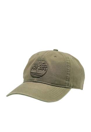 Timberland Soun Cotton Canvas Bb Cap Dkgrn