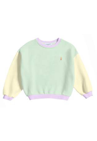 Baron B Crew Color Block Vert D'Eau