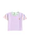 Baron B T-Shirt Color Block Violet Pastel