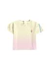 Baron B T-Shirt Plongee Jaune Pastel Rose Pastel