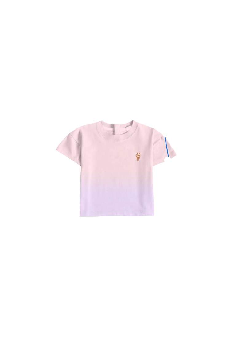 Baron B T-Shirt Plongee Rose Pastel Violet Pastel