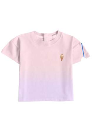 Baron B T-Shirt Plongee Rose Pastel Violet Pastel