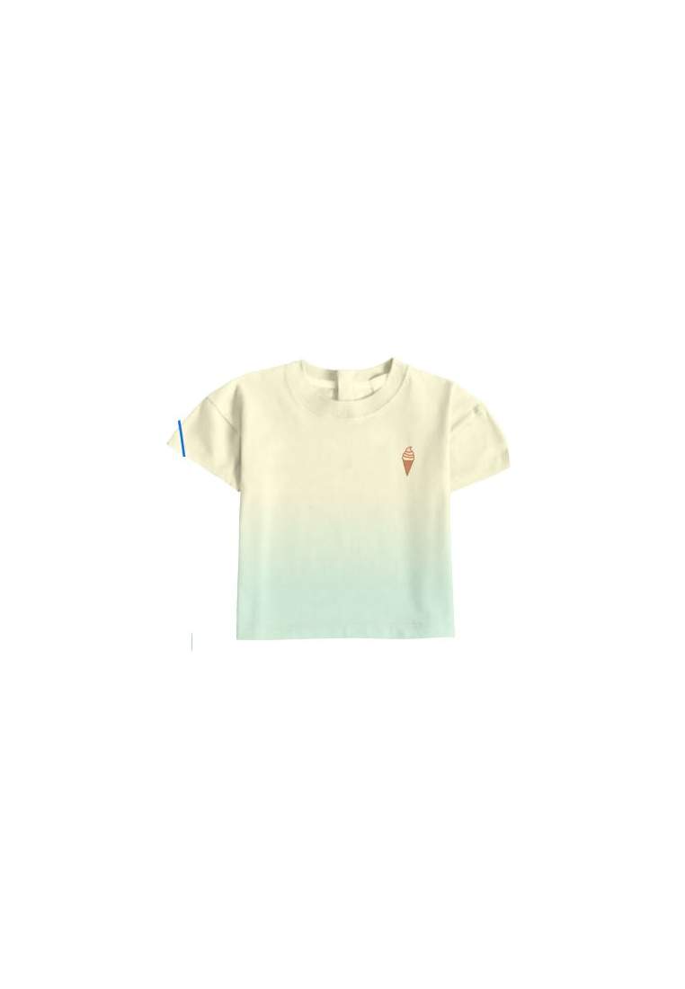 Baron B T-Shirt Plongee Jaune Pastel Vert D'Eau