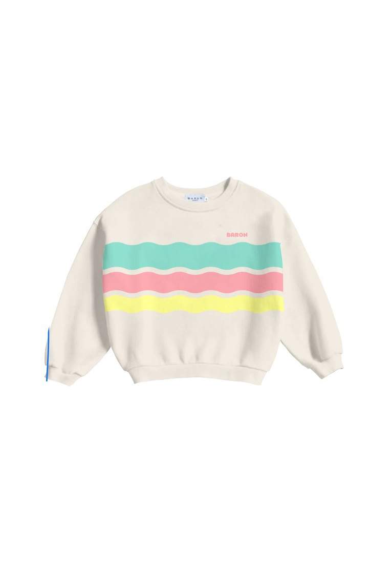 Baron B Crew Tricolor Waves Turquoise