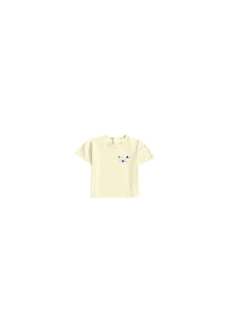 Baron B T-Shirt Ocean Child Jaune Pastel