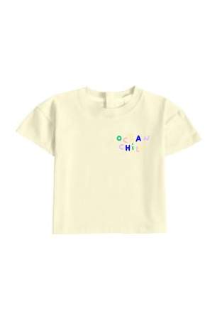 Baron B T-Shirt Ocean Child Jaune Pastel