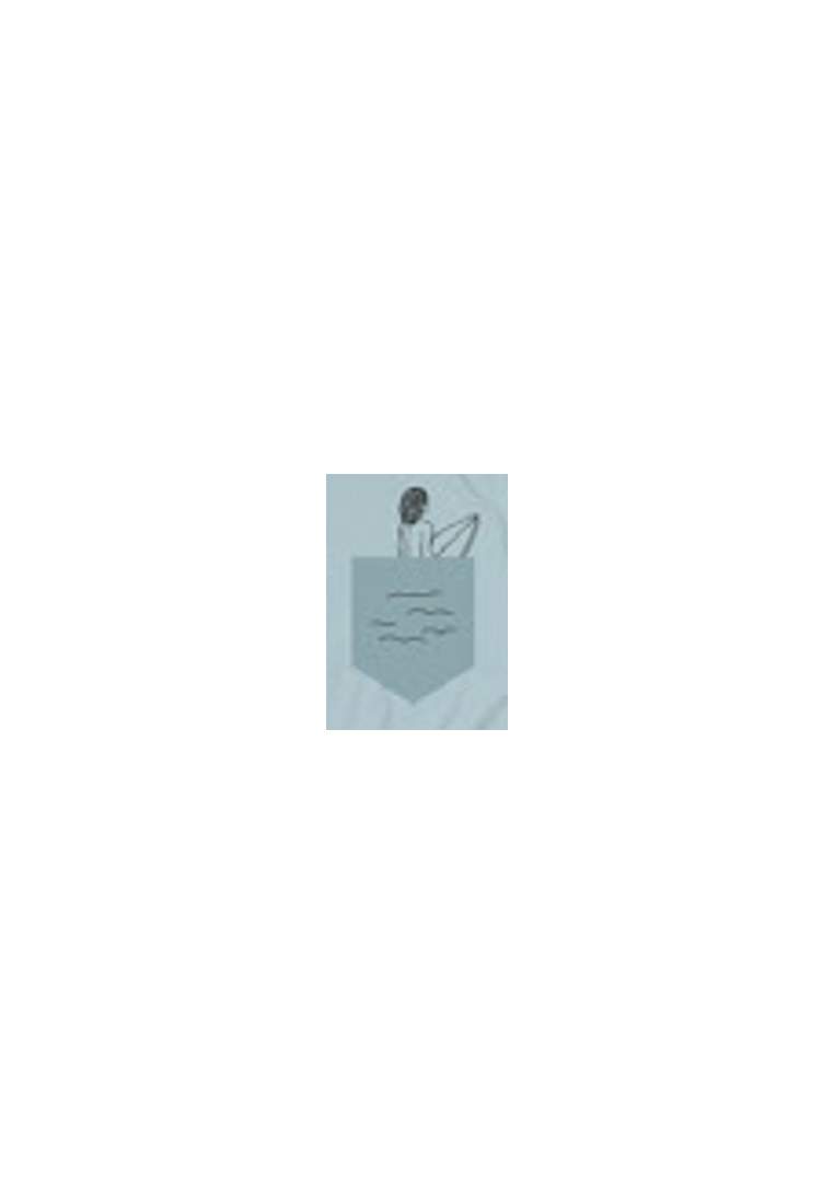Baron T-Shirt Surfeuse Bleu Gris