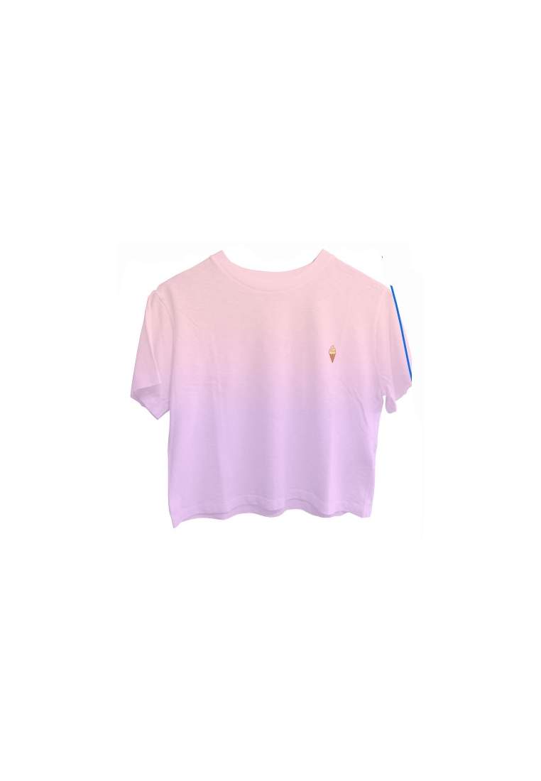 Baron W T-Shirt Plongee Rose Pastel Violet Pastel