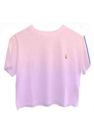 Baron W T-Shirt Plongee Rose Pastel Violet Pastel