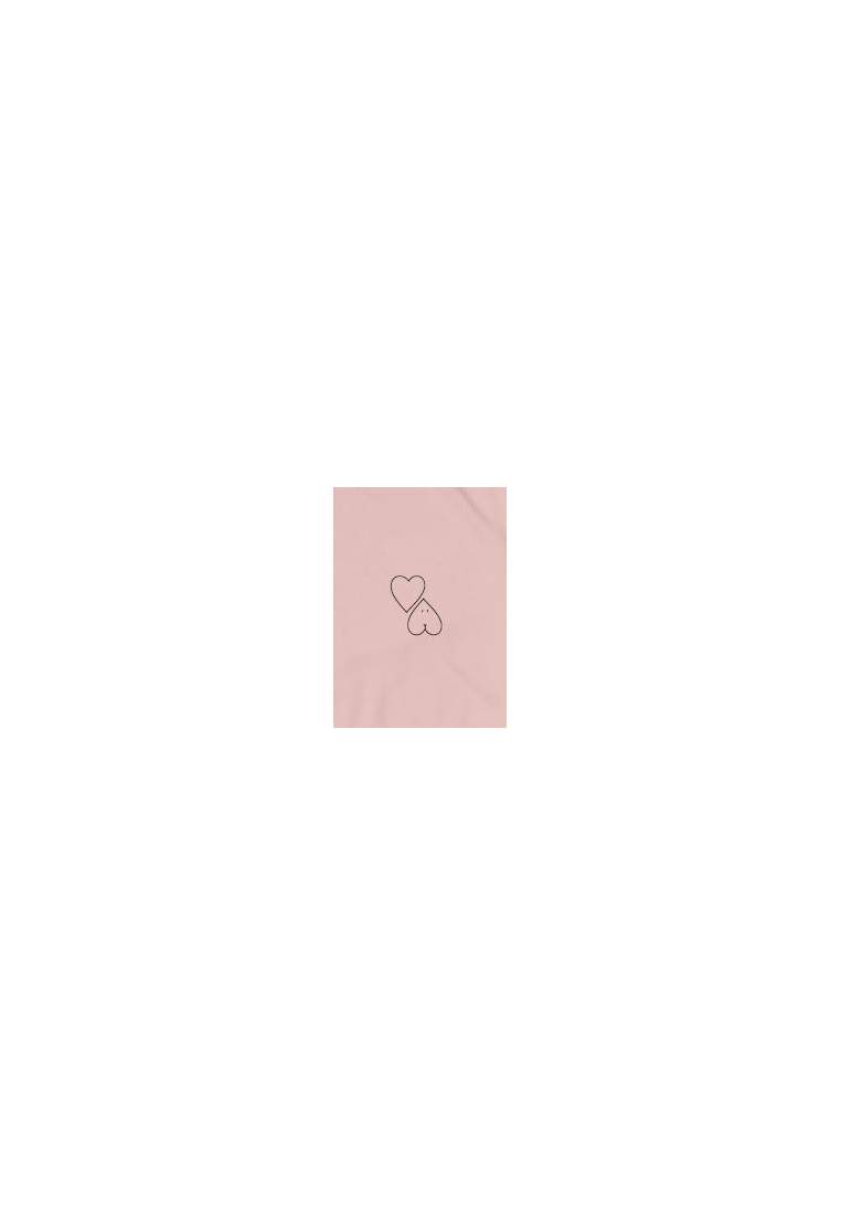Baron T-Shirt Lover Rose Faded Bleu Marine