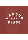 Baron W T-Shirt L'Amour A La Plage Terra Cotta