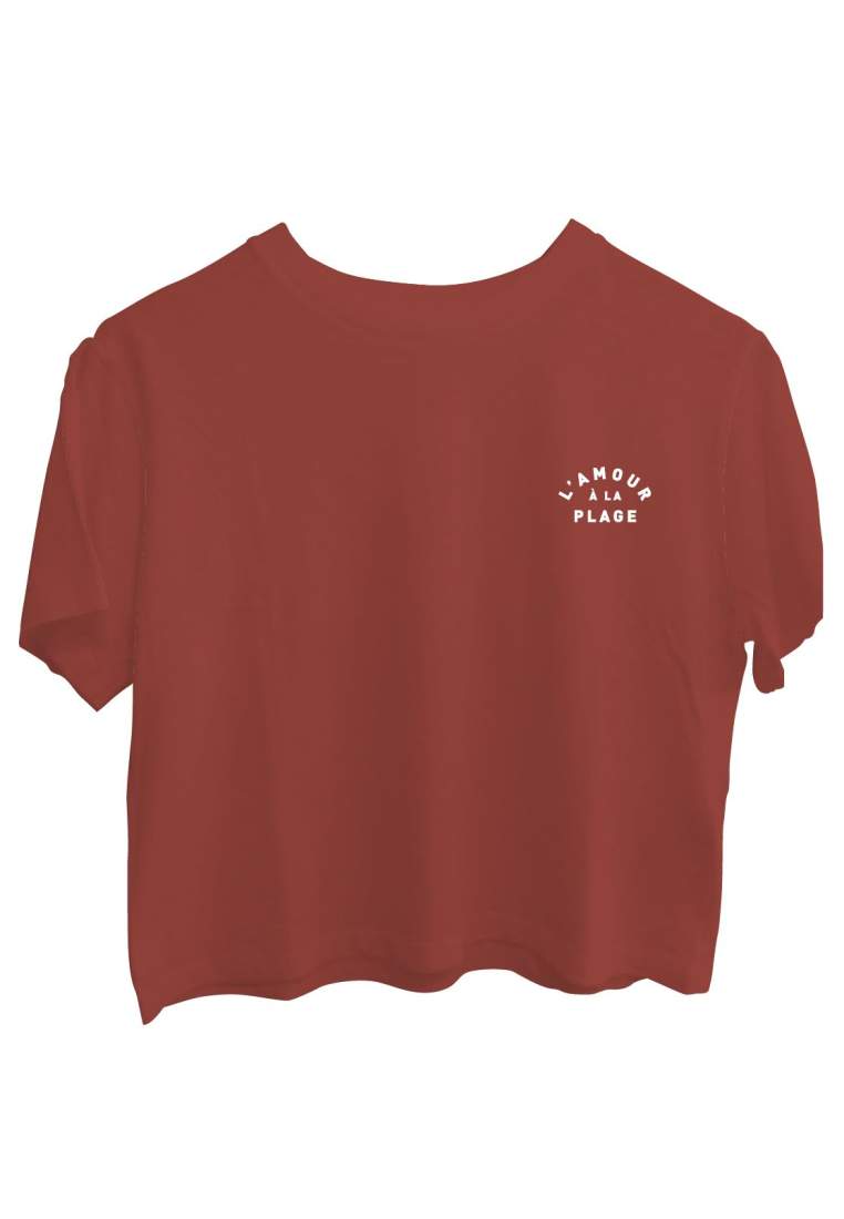 Baron W T-Shirt L'Amour A La Plage Terra Cotta
