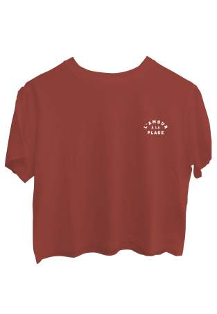 Baron W T-Shirt L'Amour A La Plage Terra Cotta