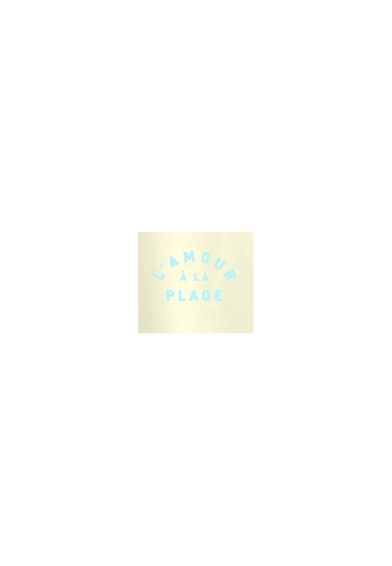 Baron W T-Shirt L'Amour A La Plage Jaune Pastel
