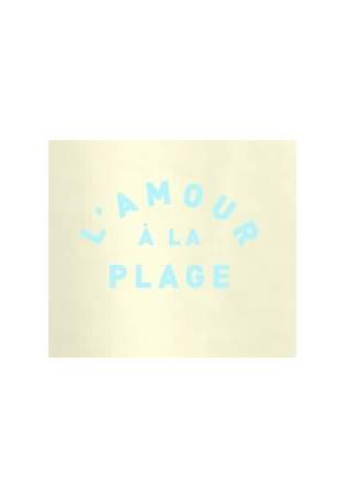 Baron W T-Shirt L'Amour A La Plage Jaune Pastel