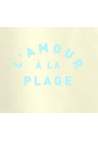 Baron W T-Shirt L'Amour A La Plage Jaune Pastel