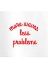 Baron W T-Shirt More Waves V2 Blanc Rouge
