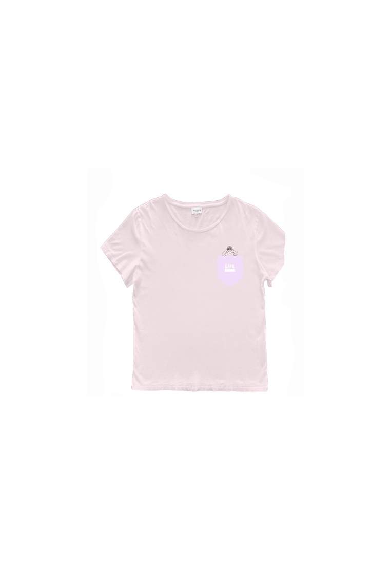 Baron W T-Shirt Ample Life Guard Rose Pastel Violet Pastel
