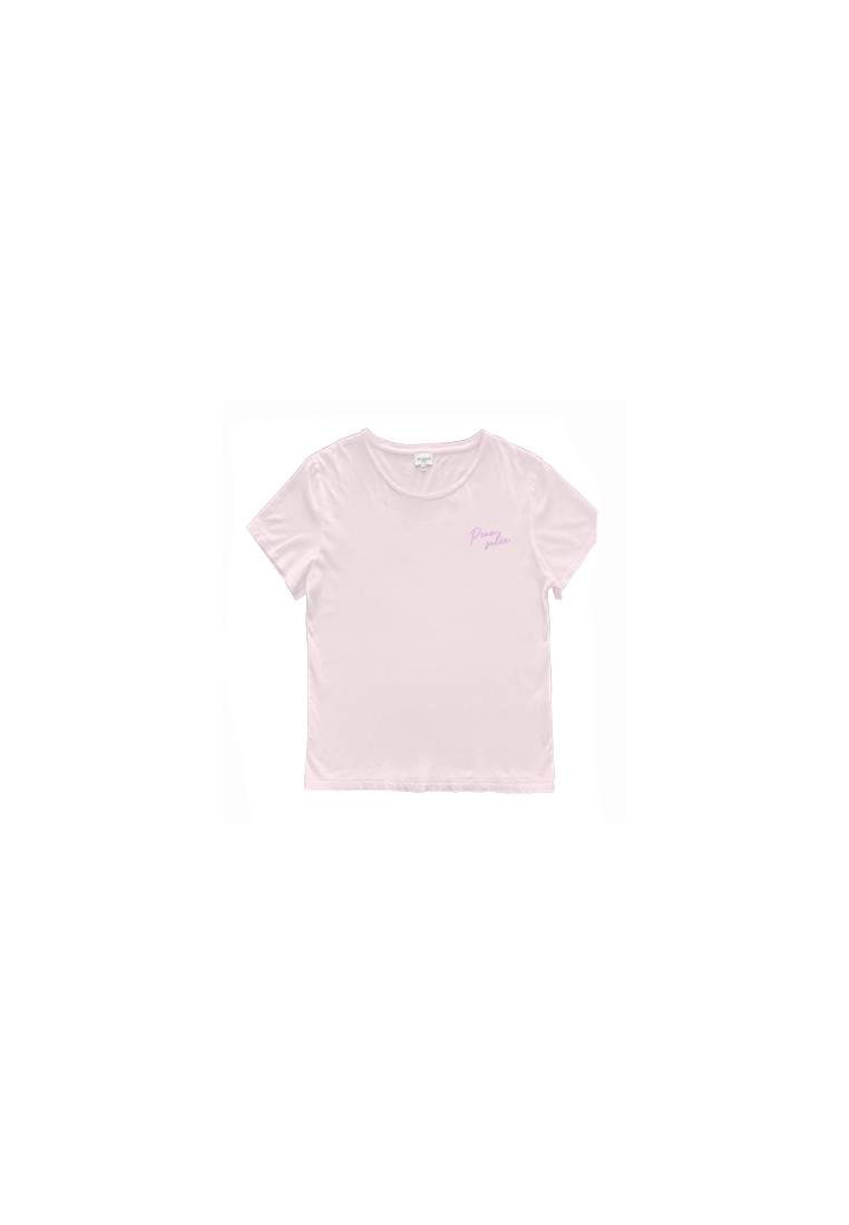 Baron W T-Shirt Ample Peau Salee Rose Pastel