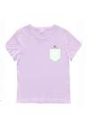 Baron W T-Shirt Ample Life Guard Violet Pastel Vert D'Eau