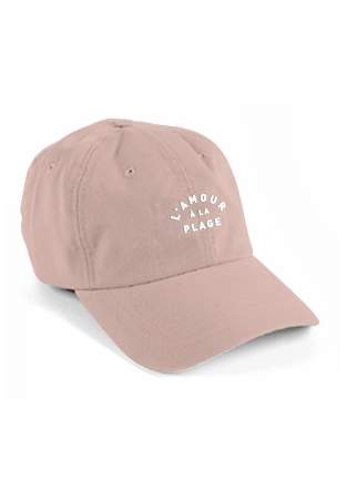 Baron W Casquette L'Amour A La Plage Rose Faded