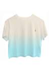 Baron W T-Shirt Plongee Ivoire Bleu Pastel