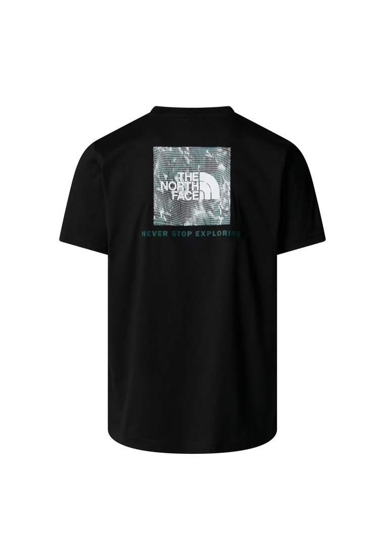 The North Face M Ss Box Nse Tailgrid Infill Tee Tnf Black Deep Nori Tra