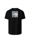 The North Face M Ss Box Nse Tailgrid Infill Tee Tnf Black Deep Nori Tra