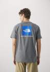 The North Face M Ss Box Nse Tee Smoked Pearl Hero Blue