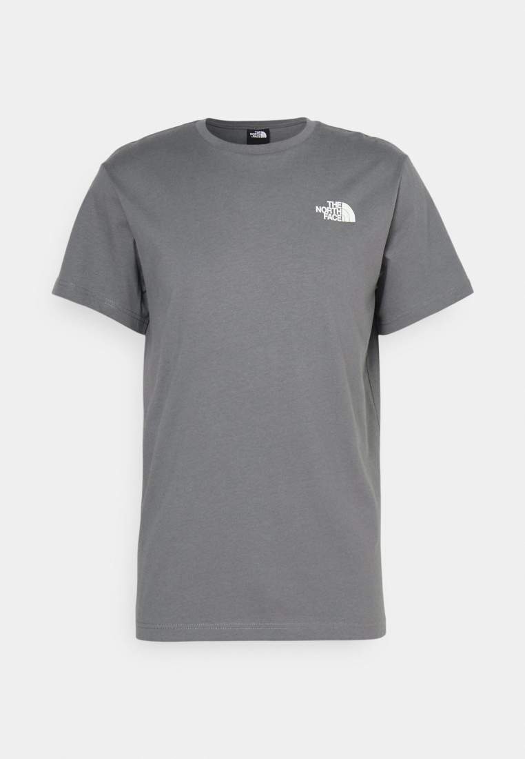 The North Face M Ss Box Nse Tee Smoked Pearl Hero Blue